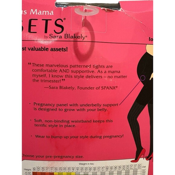 Assets Sara Blakey Marvelous Mama Terrific Tights Opaque Stripe Maternity Sz 1 - Picture 6 of 8